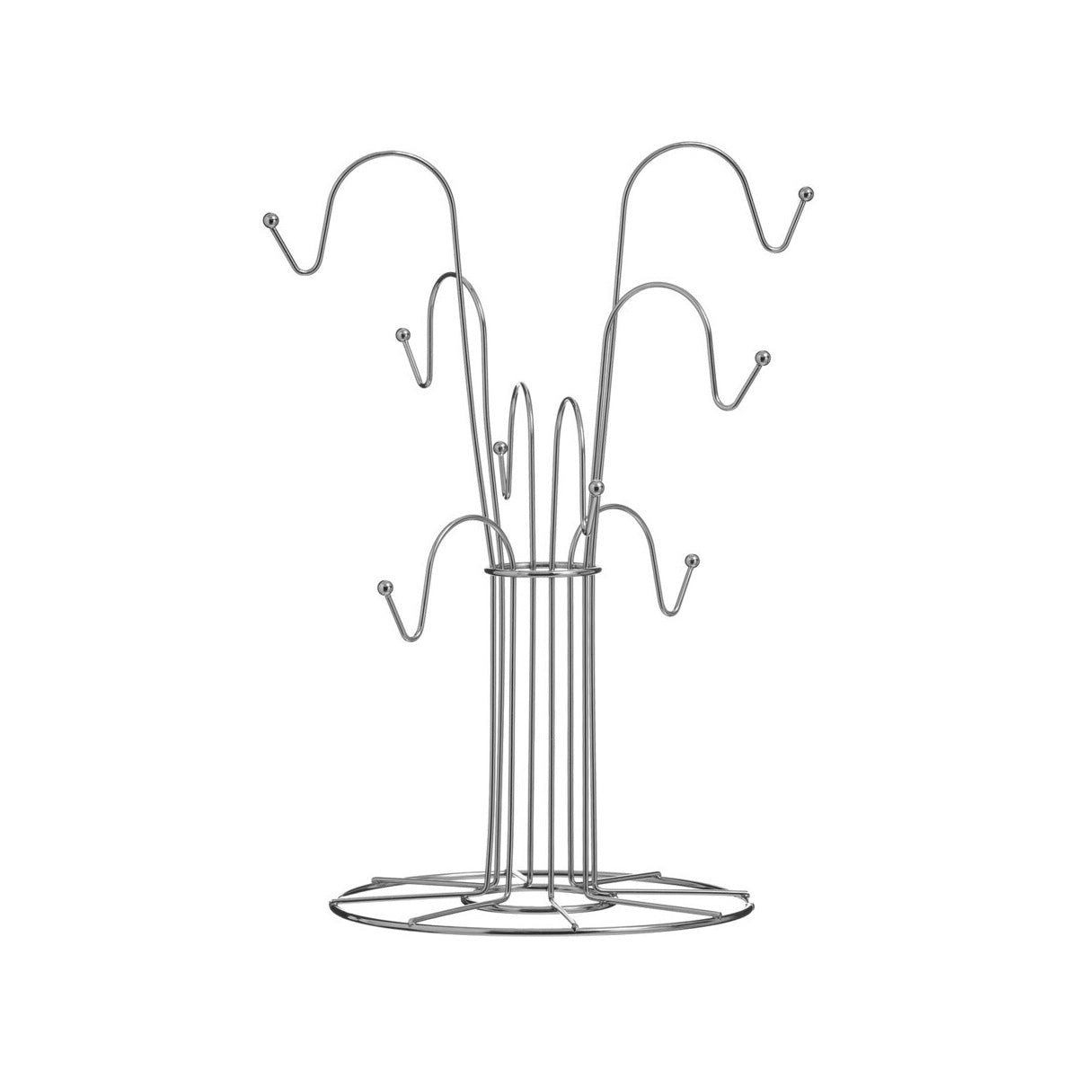 Helix Chrome 8 Cup Mug Tree