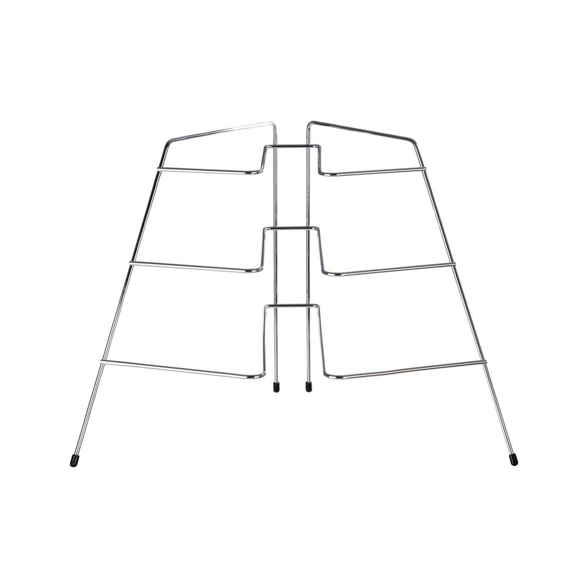 Jasper Chrome Corner Plate Rack