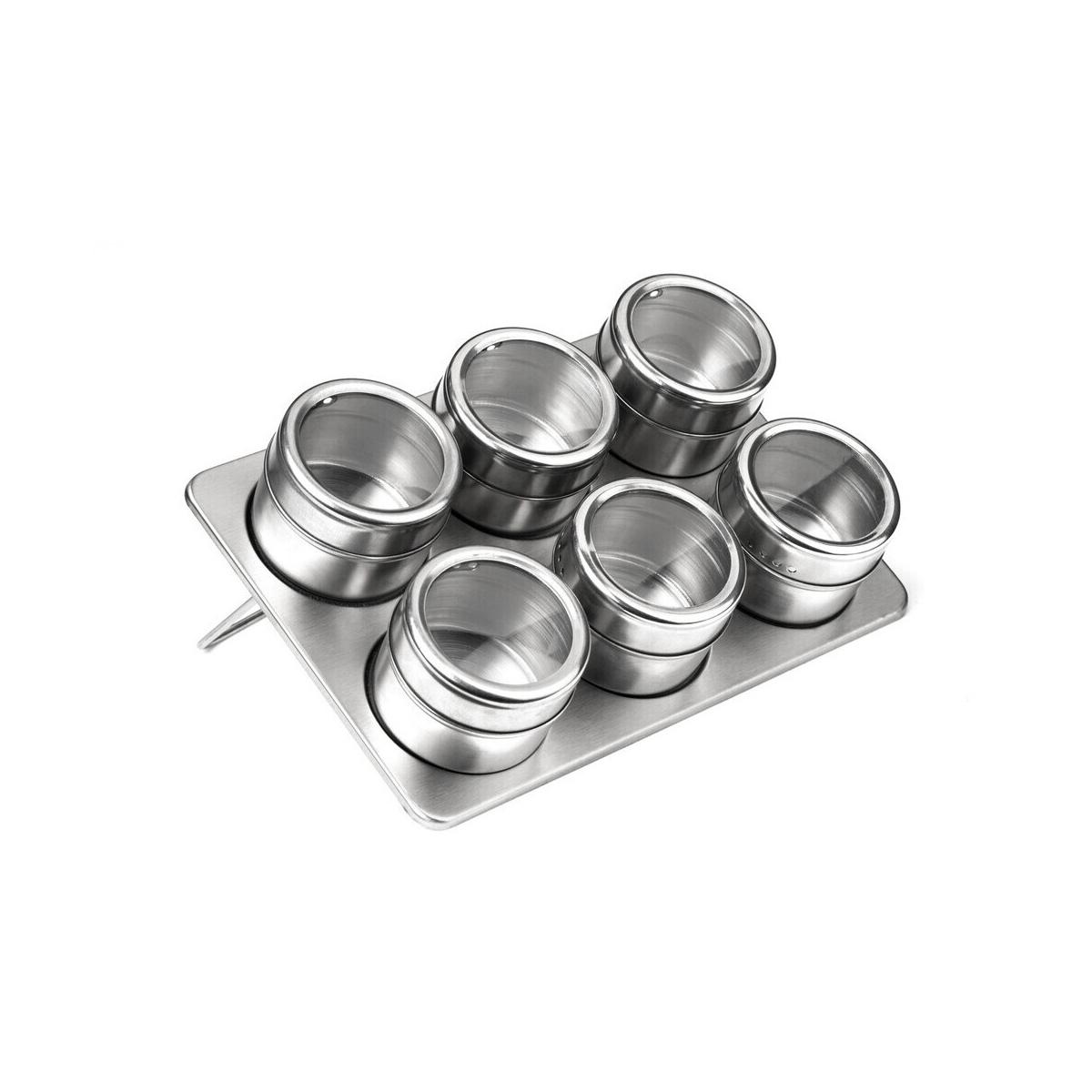 Spice Jars Magnetic Tray With Oblong Tray
