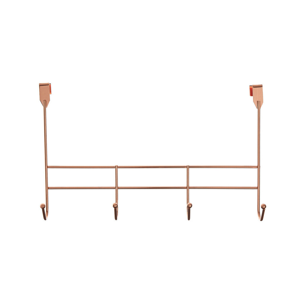 4 Hook Rose Gold Over Door Hanger
