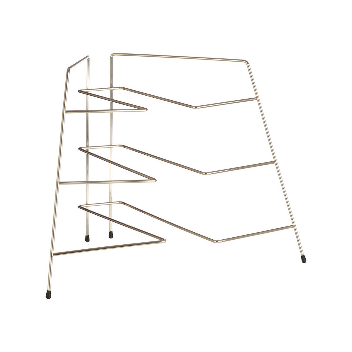 Rowan Gold Plated Corner Plate Rack