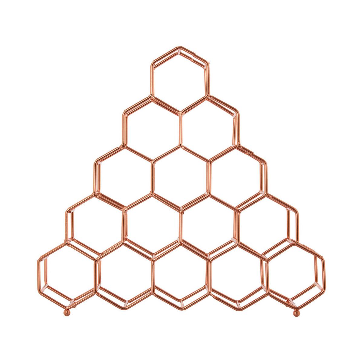 Vertex 15 Bottle Copper Plated Spice Rack