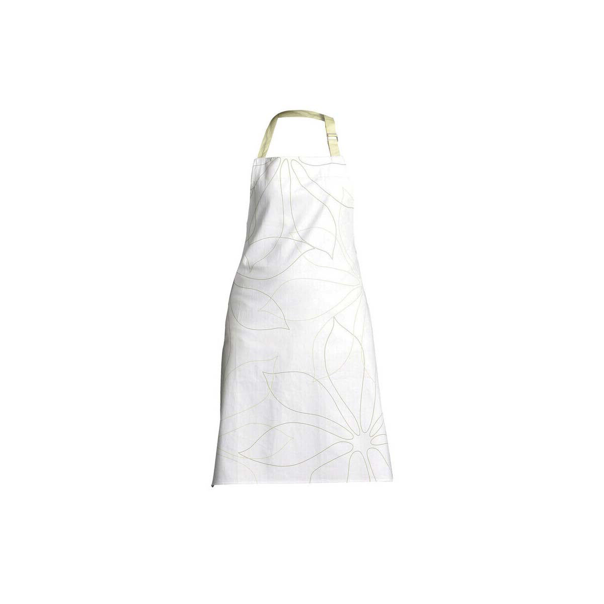 Green Leaf White Base Apron