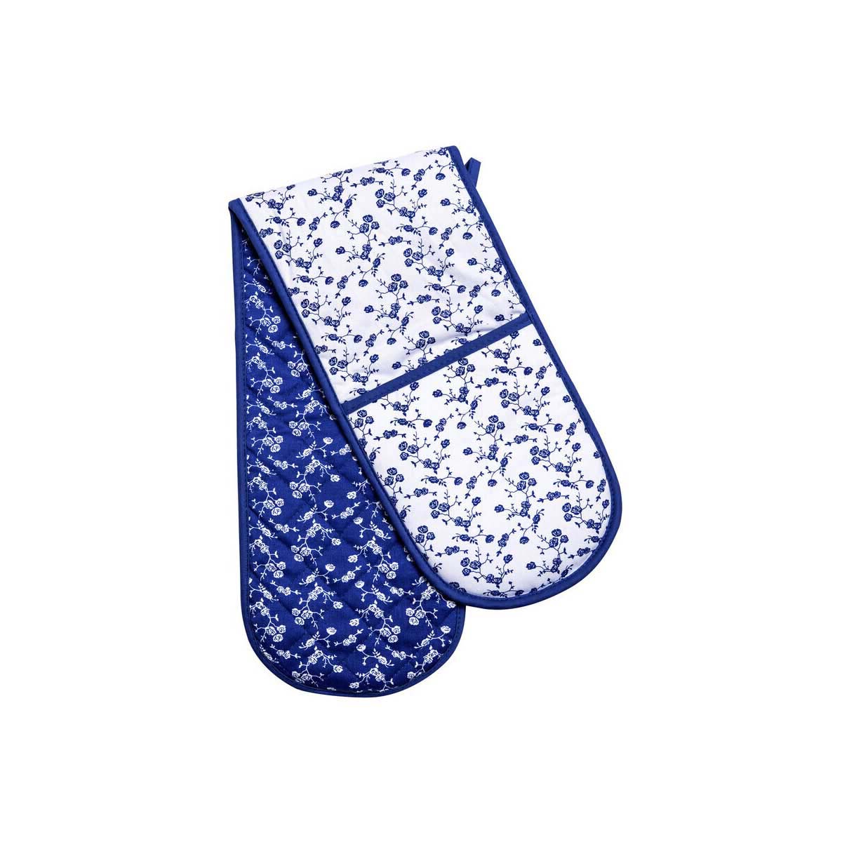 Blue Rose Double Oven Glove