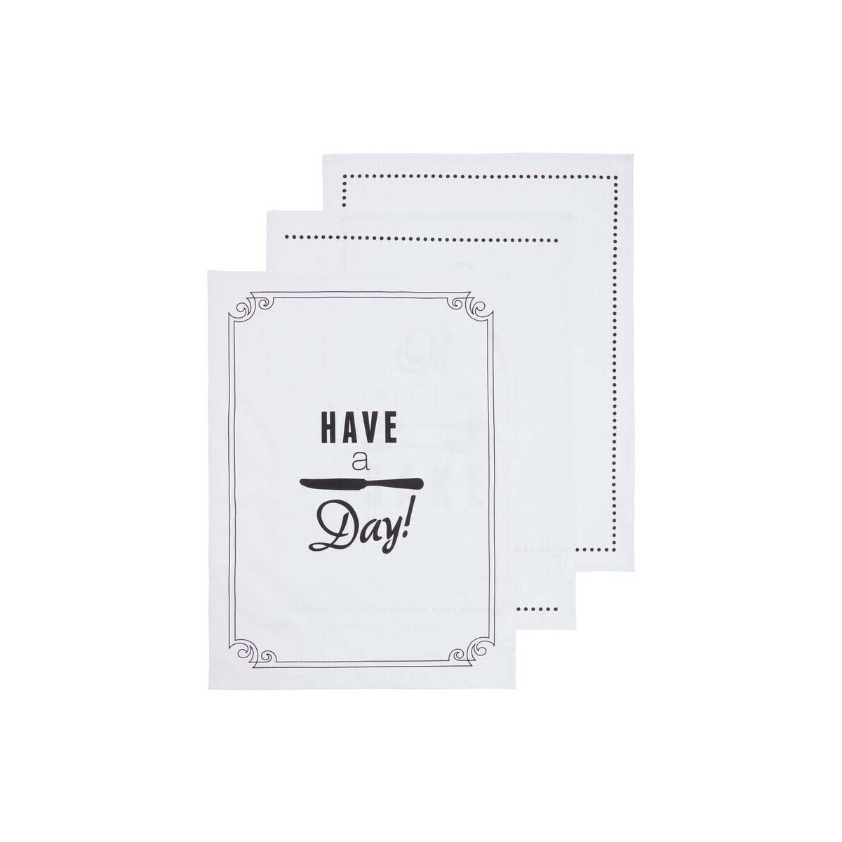 Pun and Games Set Of 3 Tea Towels