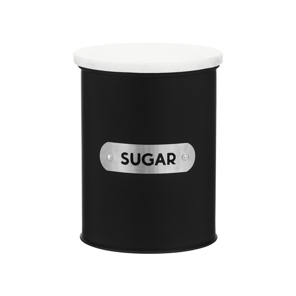 Liberty Black Enamel Sugar Canister