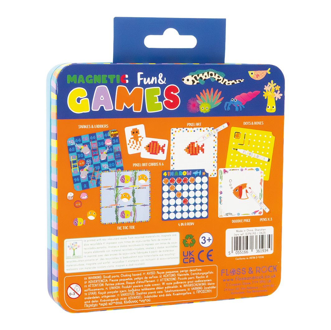Magnetic Fun & Games Tin - Ocean
