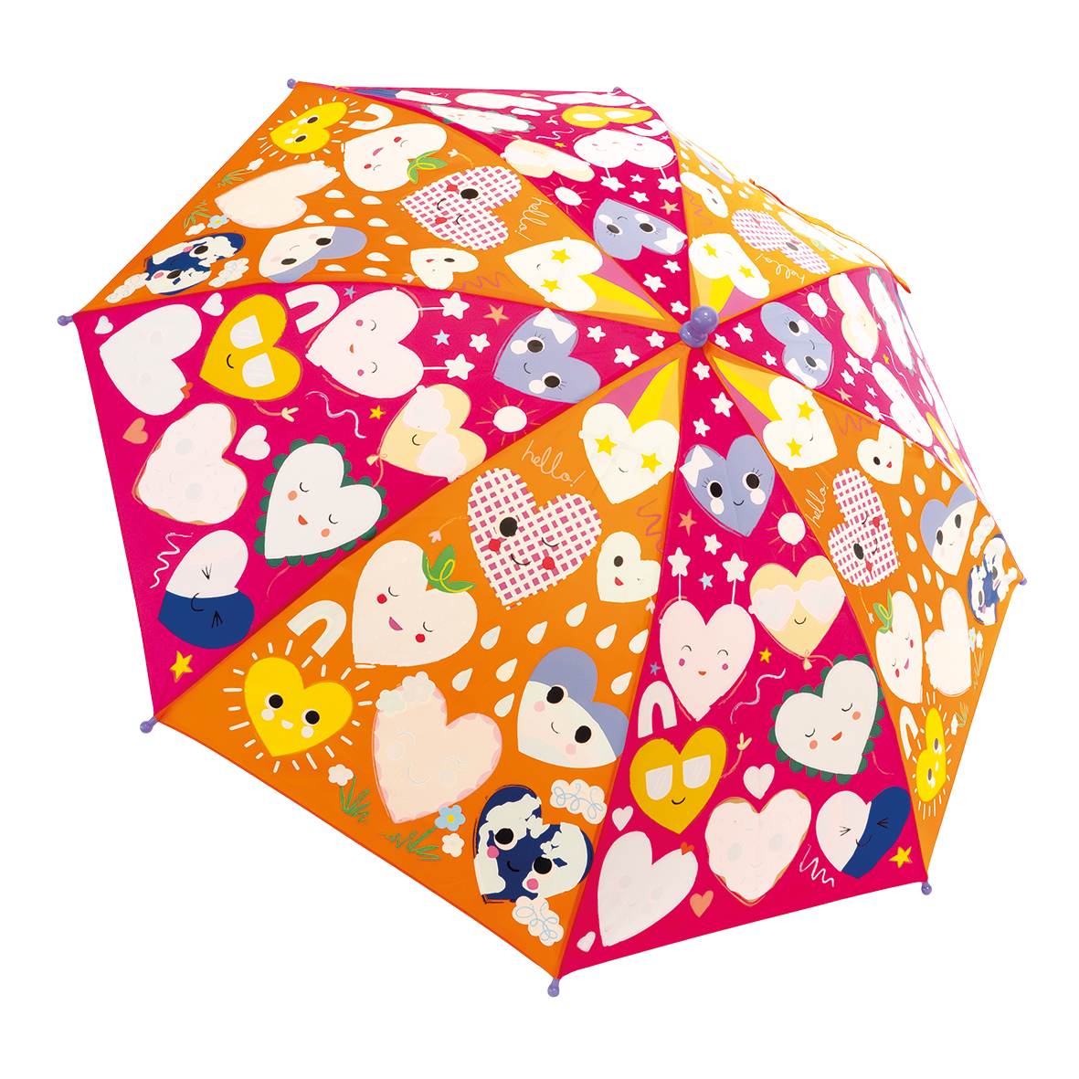 6+ Colour Change Umbrellas - Hearts