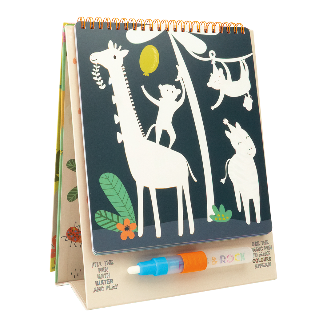 Magic Colour Changing Watercard Easel and Pen - Jungle