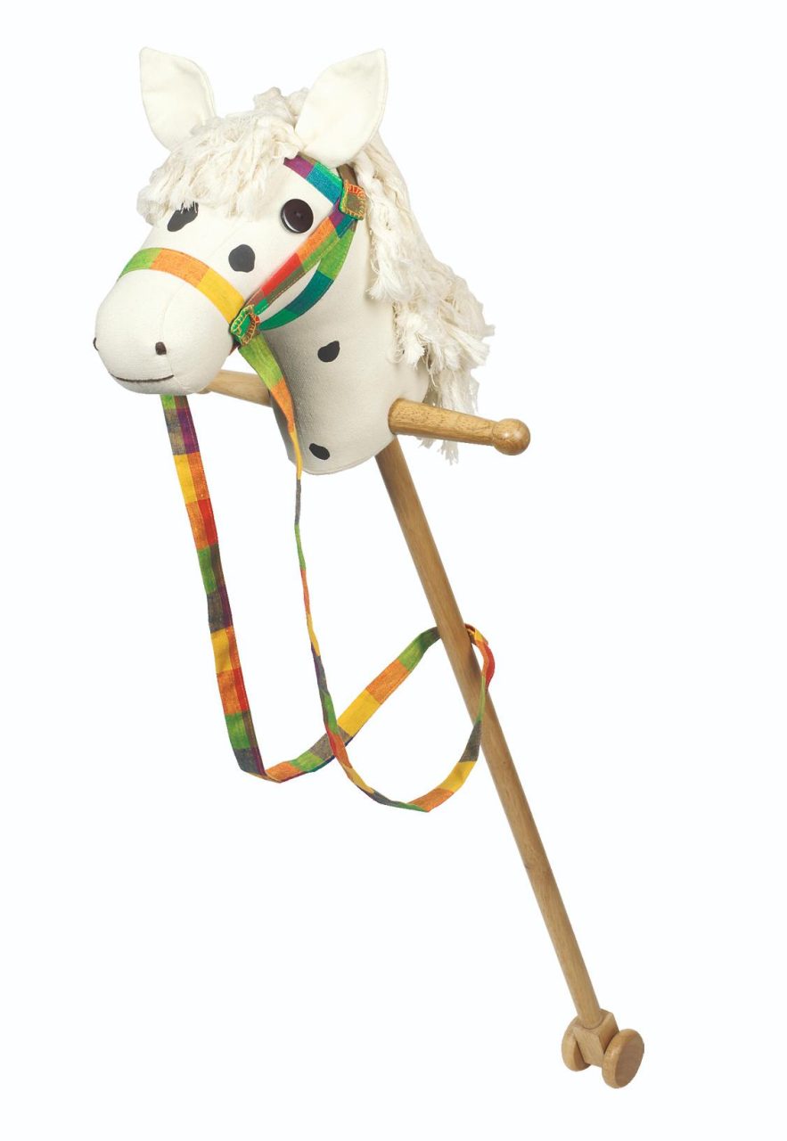 Hobby Horse (White With Dark Brown Dots)