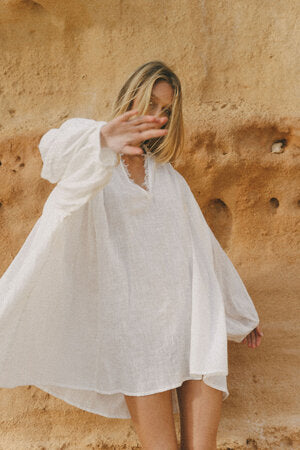 Spirit Shirt Dress - White