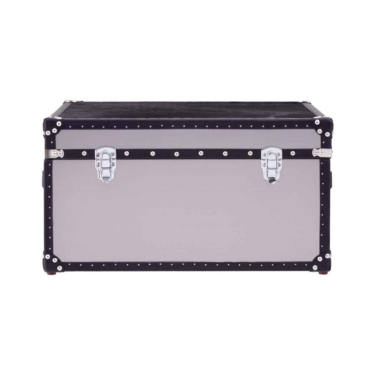 Kensington Townhouse Black And White Genuine Cowhide Storage Trunk