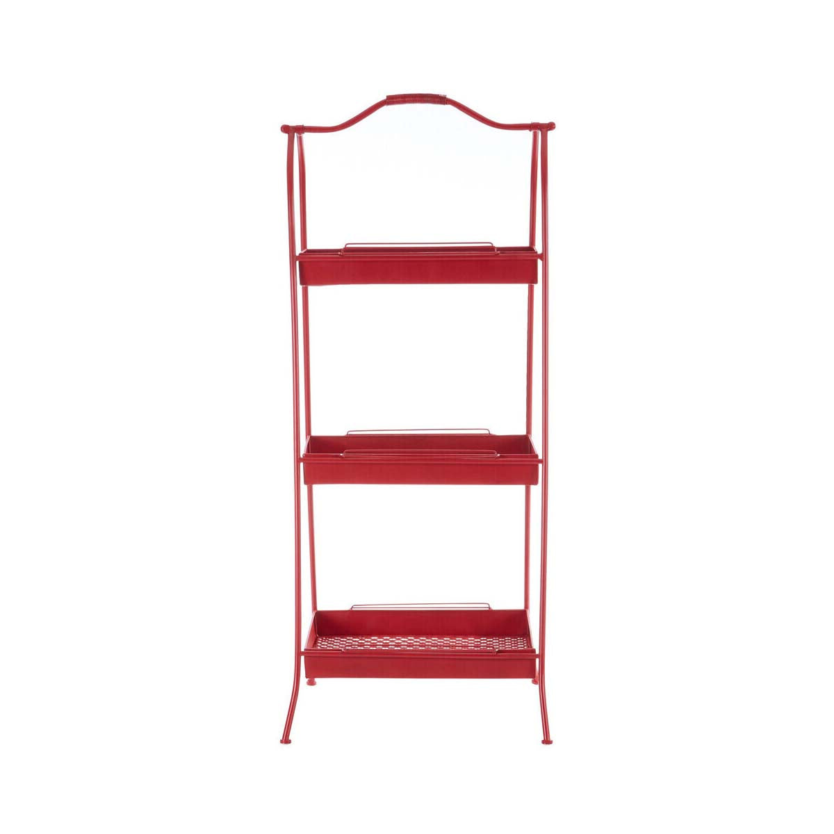 Lexa Red Metal Storage Rack