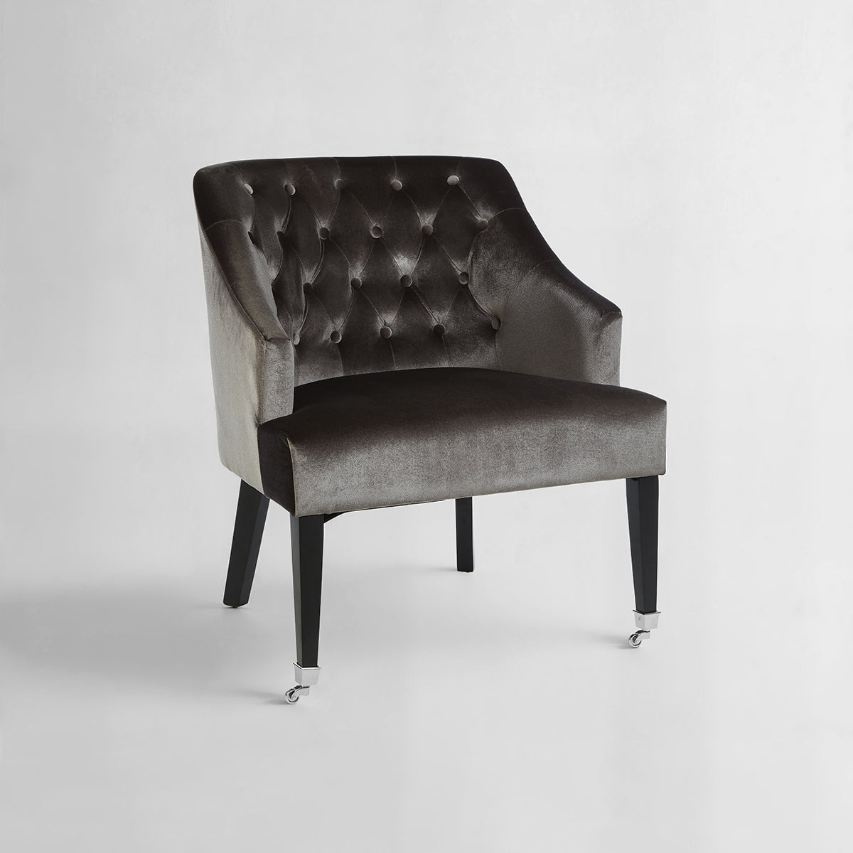 Darwin Grey Velvet Chair