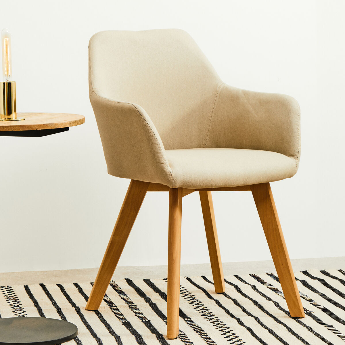 Stockholm Stone Fabric Chair