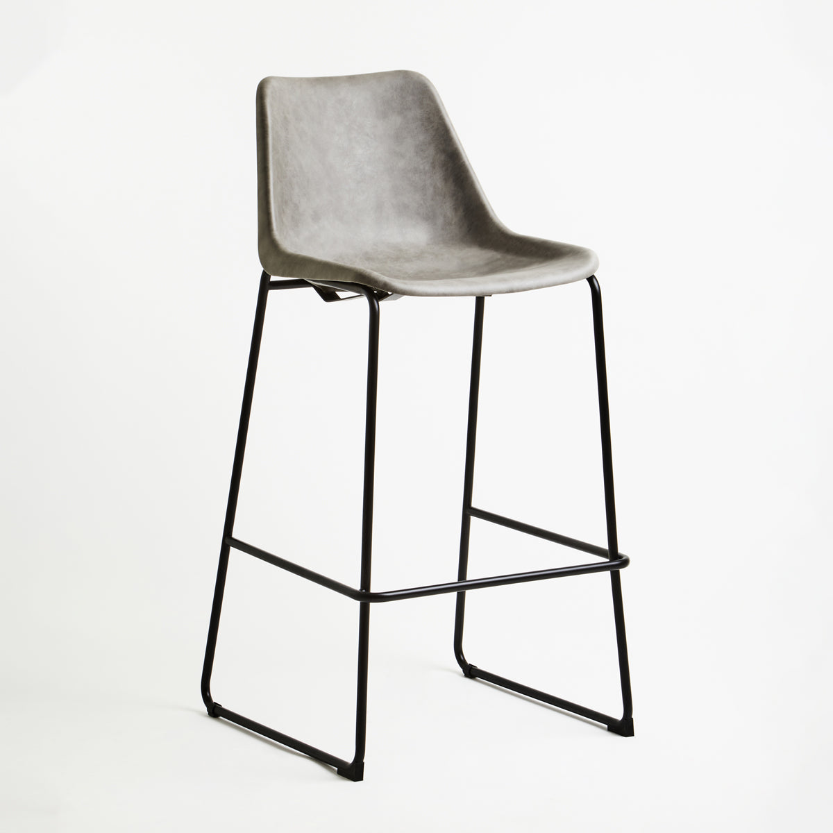 Dalston Ash Bar Stool With Angled Legs