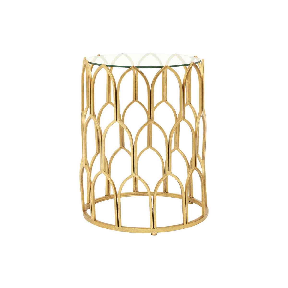 Merlin Gold Leaf Side Table