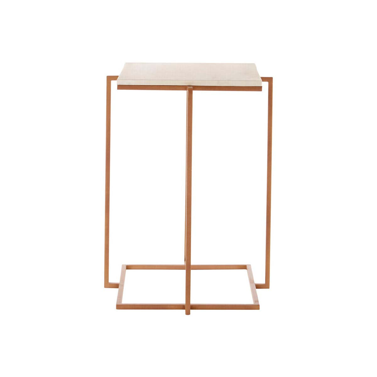 Shalimar Side Table With Gold Finish Legs