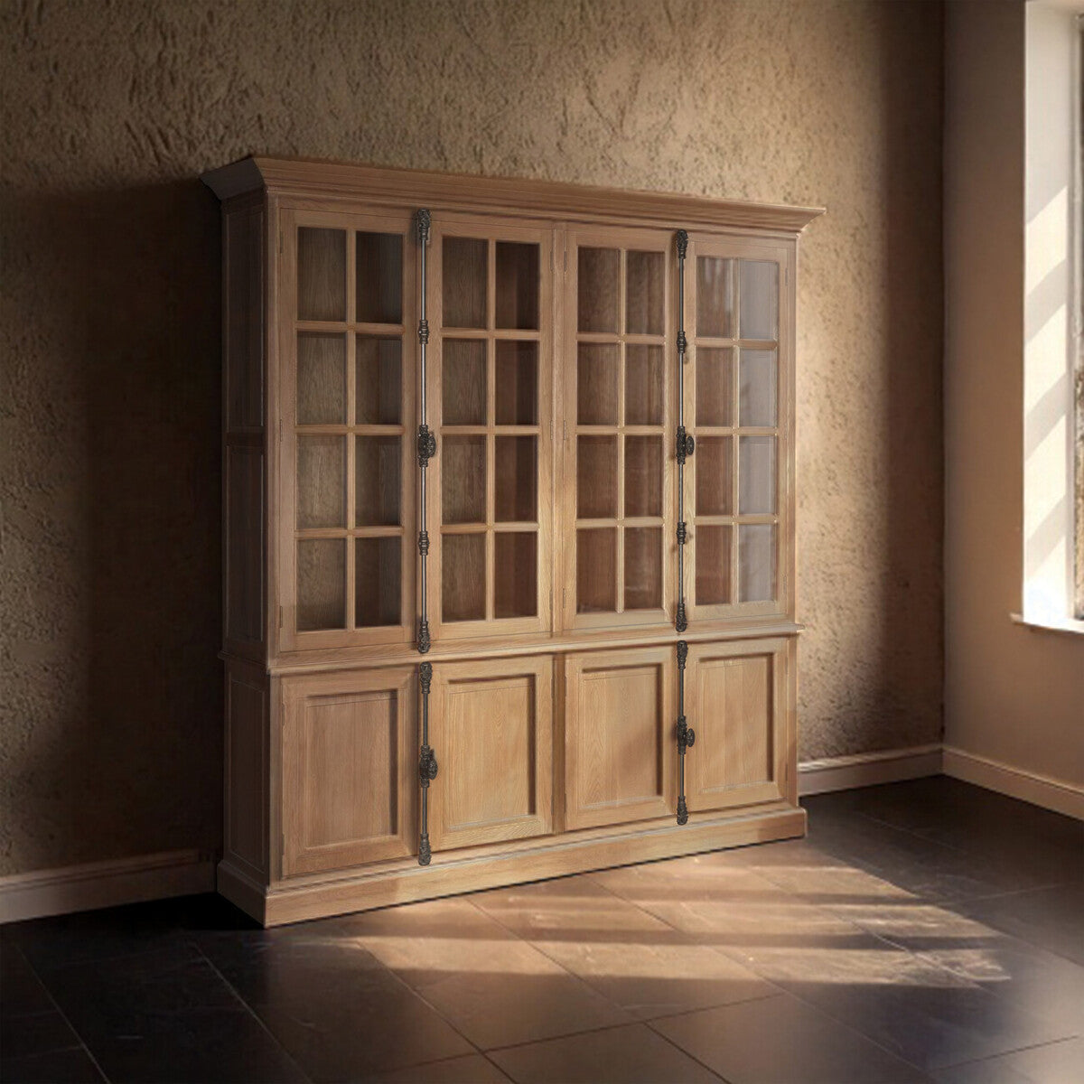 Lyon Cabinet With 6 Upper Shelves