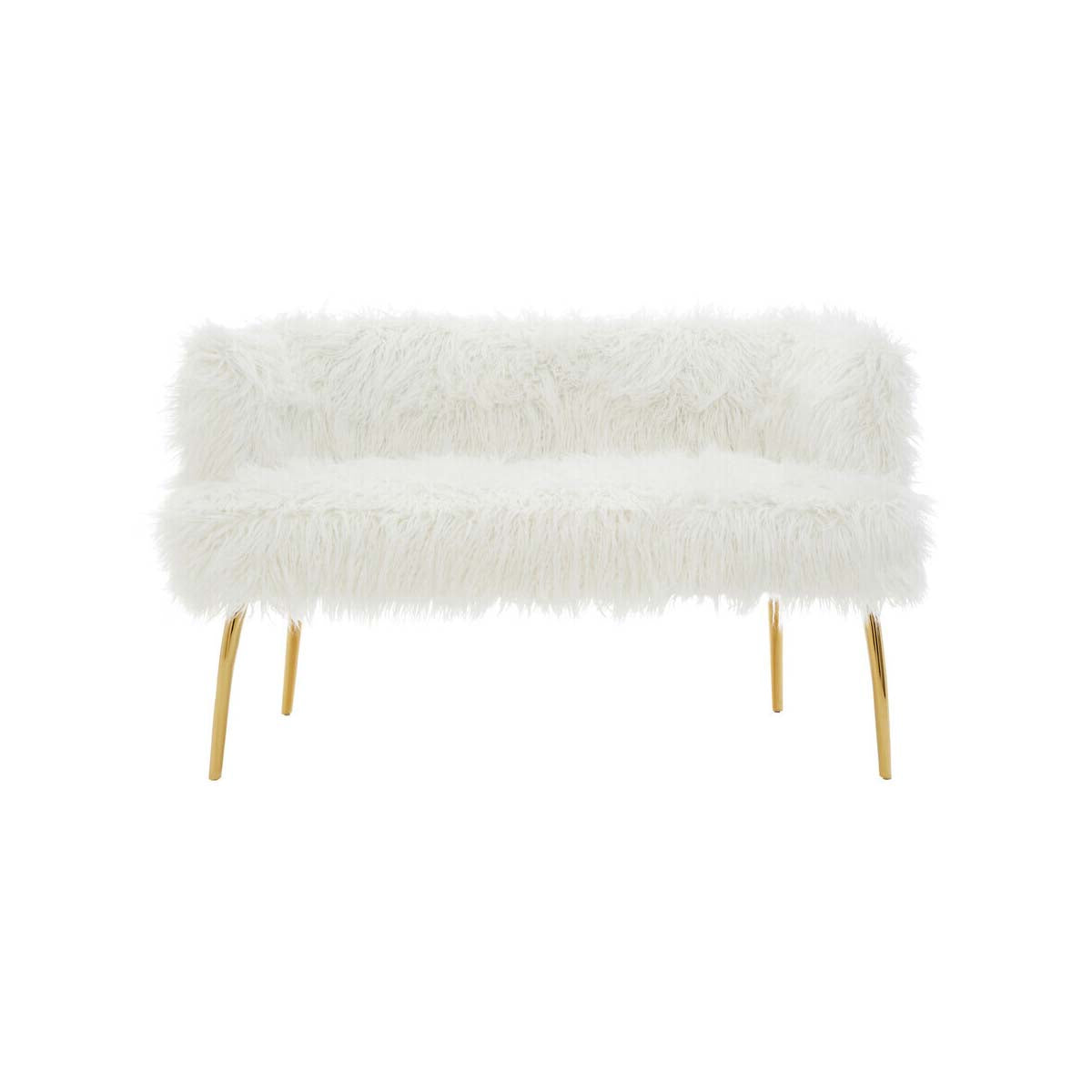 Clarence Natural Fur Effect Sofa