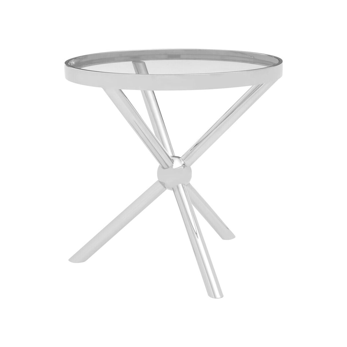 Novo Round Silver Side Table