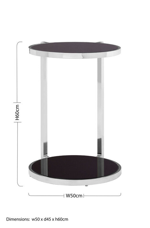 Novo Side Table With Rounded Base