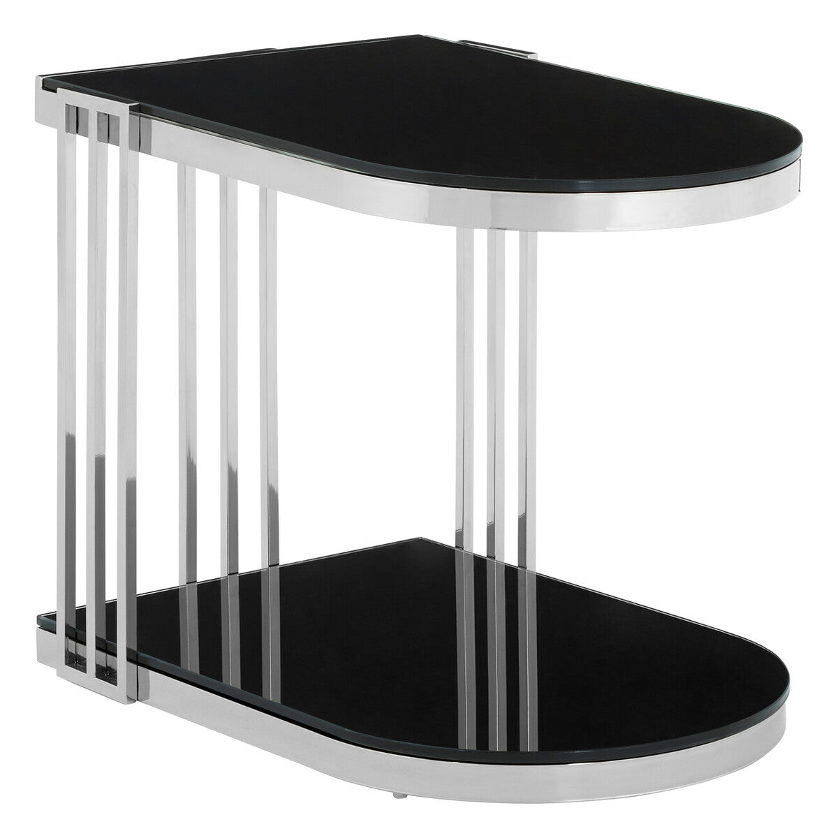 Novo Silver U Shaped Side Table