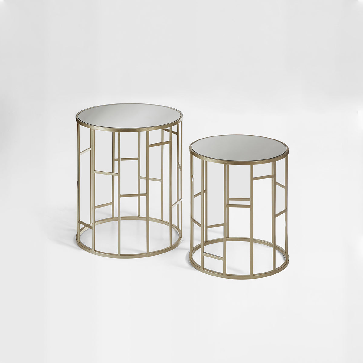 Avantis Set Of 2 Asymmetrical Frame Tables