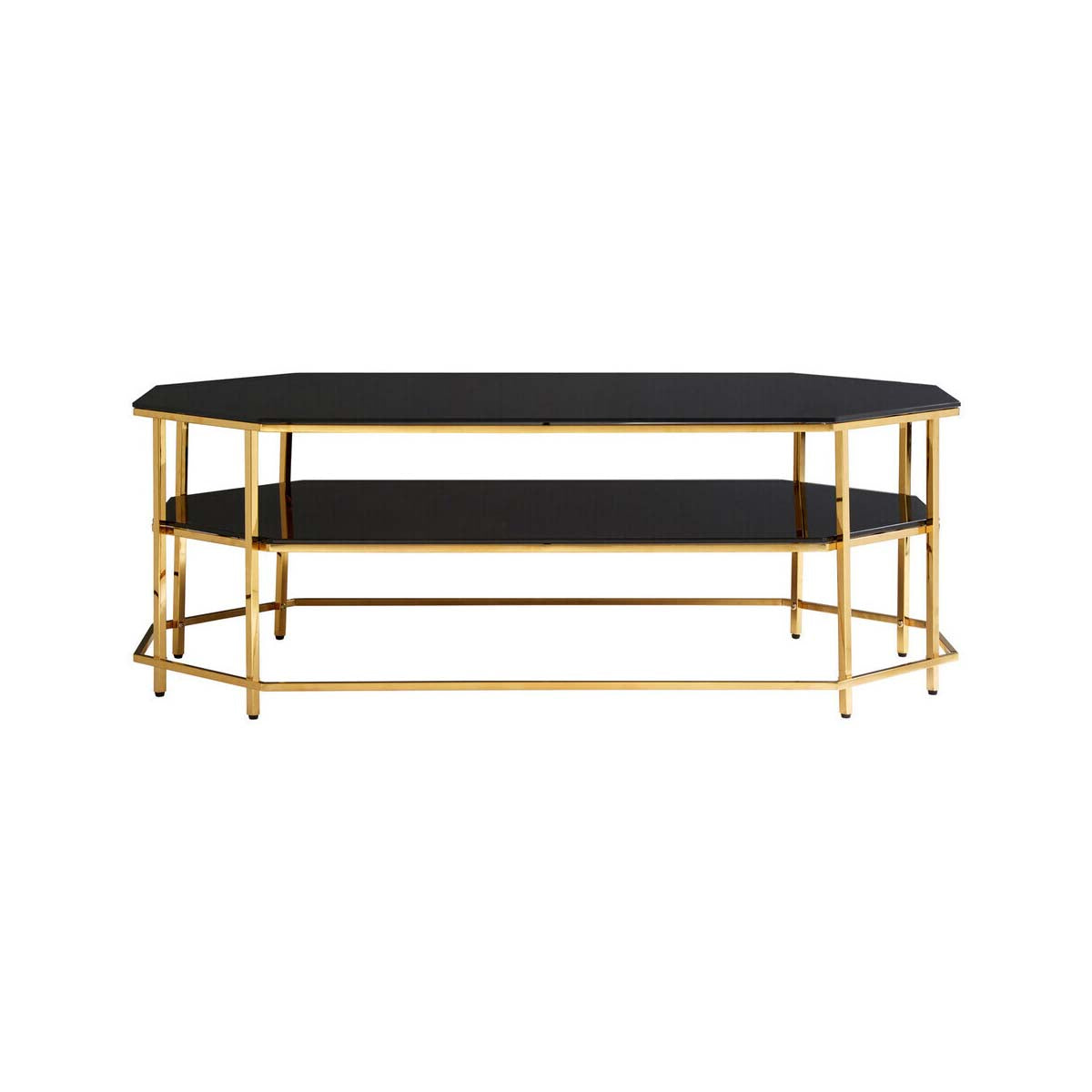Arezzo Black Tempered Glass Coffee Table