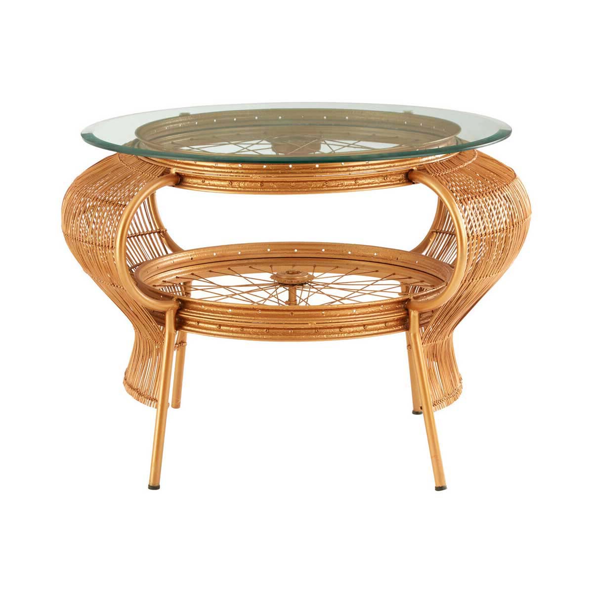 Mantis Gold Finish Table