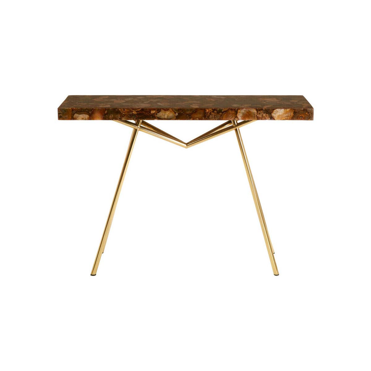 Relic Console Table with Agate Top