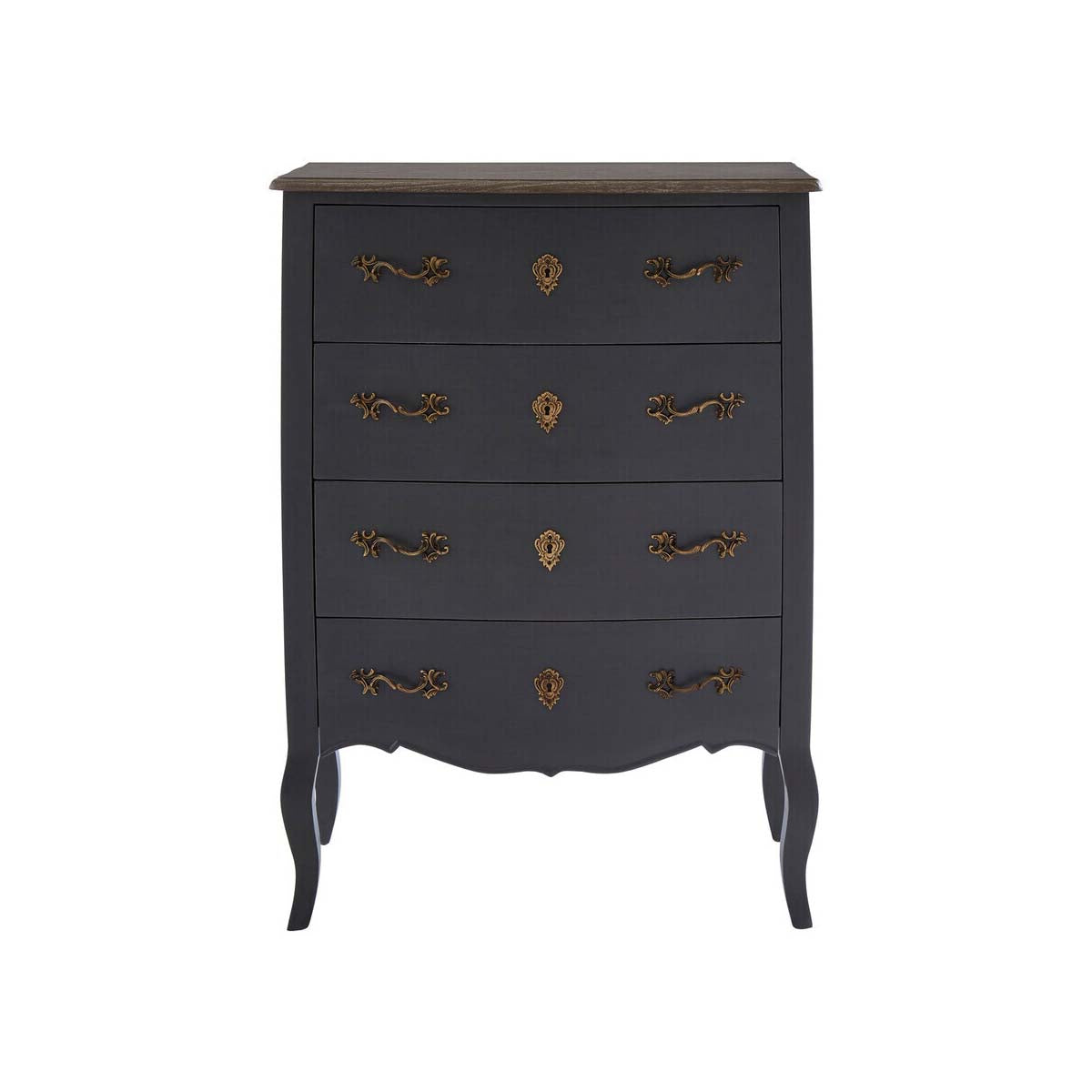 Loire 4 Drawer Dark Grey Chest