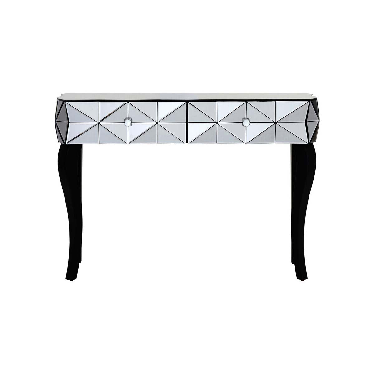 Soho Smoke Glass Two Drawer Console Table