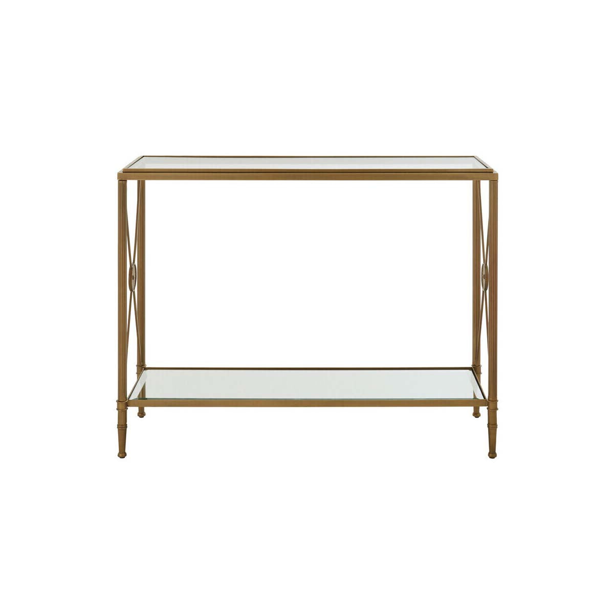 Axis Console Table With Gold Finish Frame