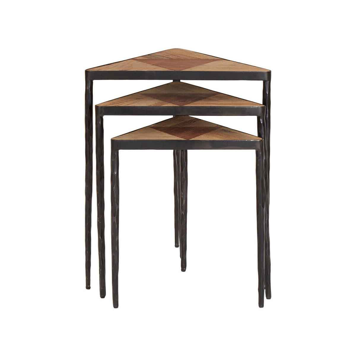 Elmo Set Of 3 Triangular Nesting Tables