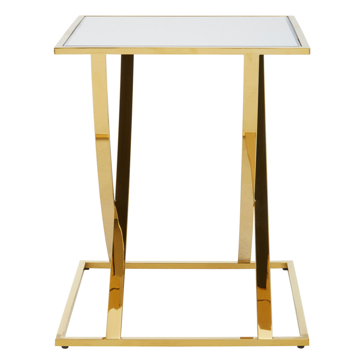 Reena Gold Finish Side Table