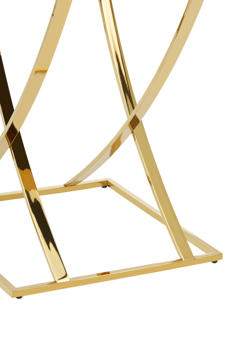 Reena Gold Finish Side Table