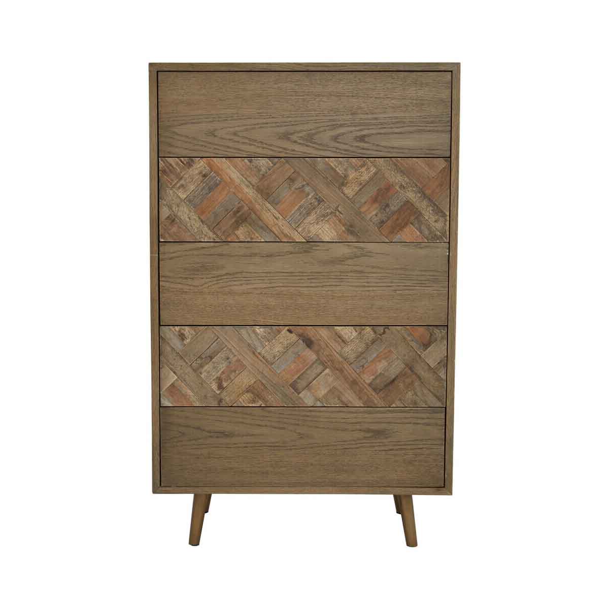 Salvar 5 Drawer Wood Chest