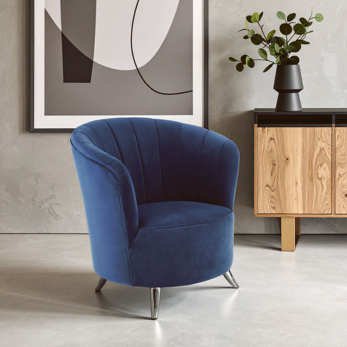 Maci Blue Tub Chair
