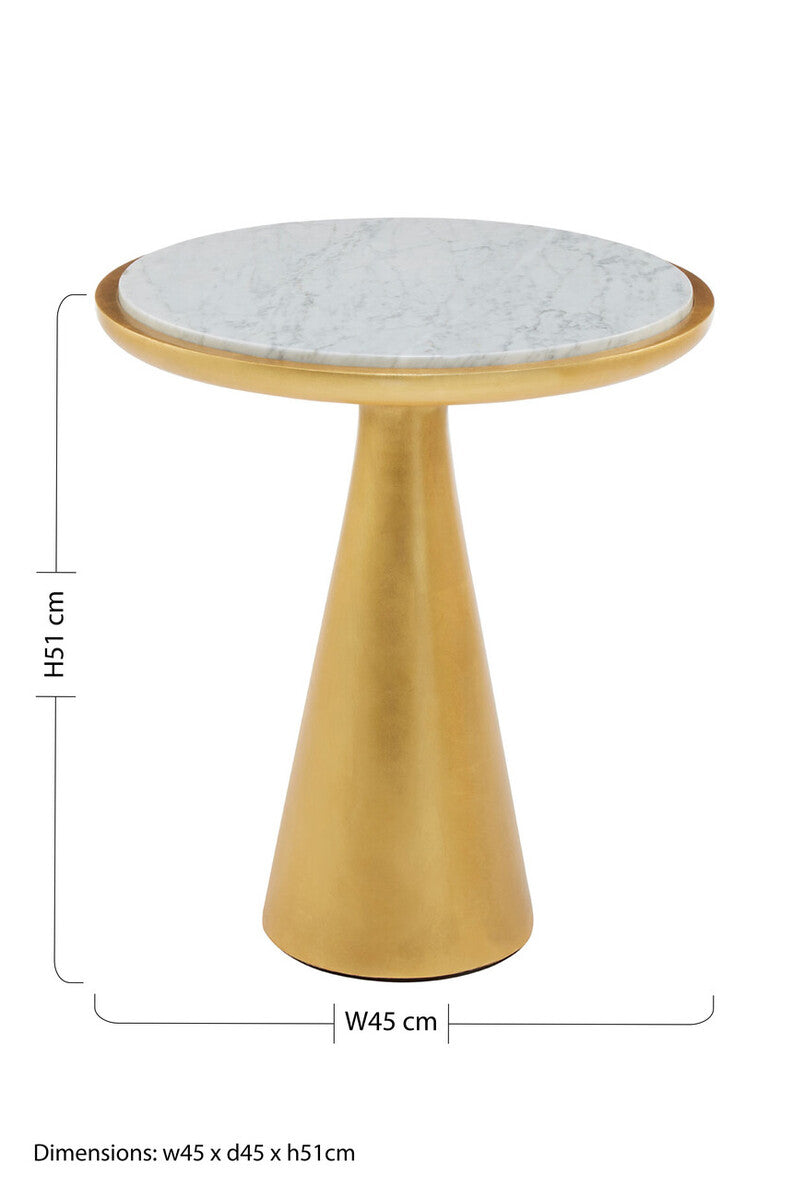 Lino Small Gold Side Table