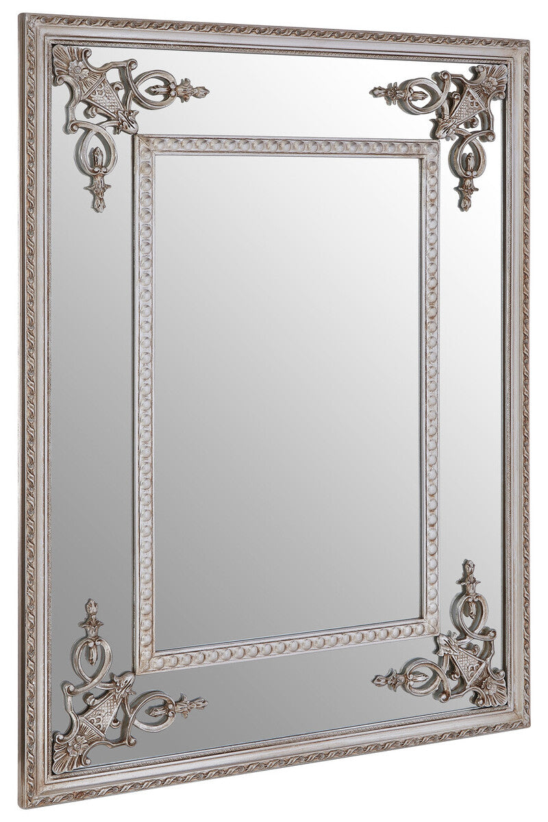 Marseille Champagne Bead Frame Wall Mirror