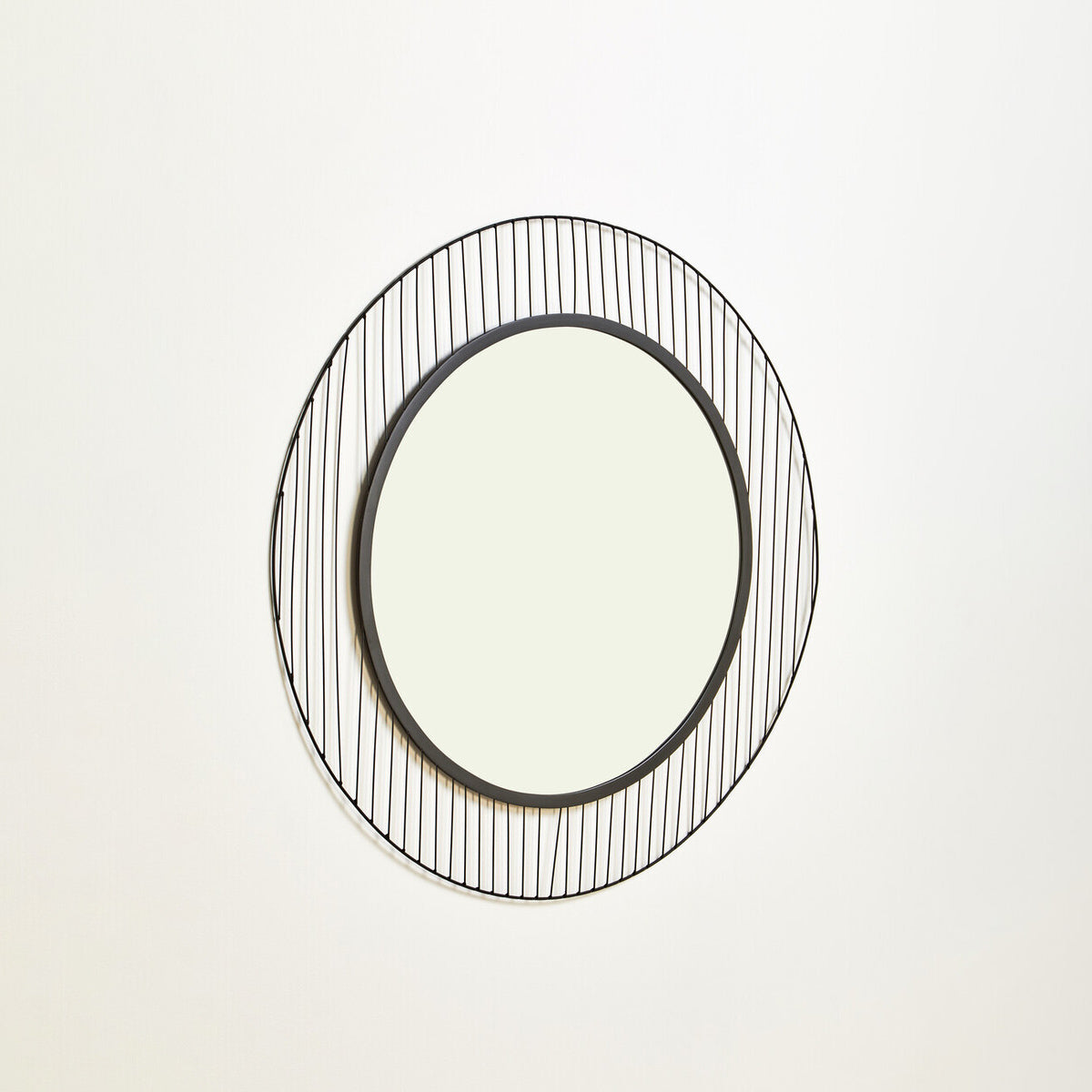 Trento Linear Lines Frame Wall Mirror