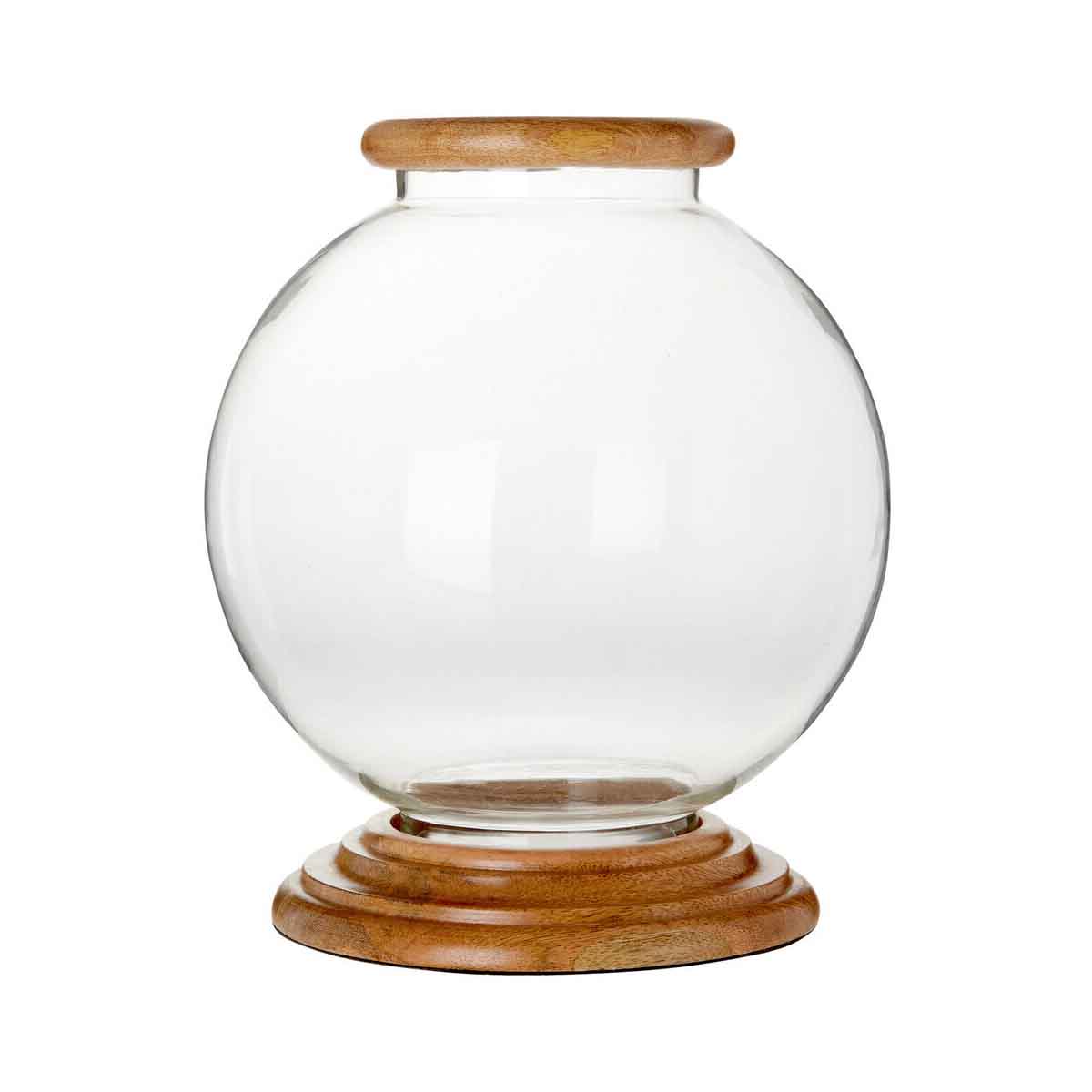 Hampstead Hurricane Large Glass Candle Holder.