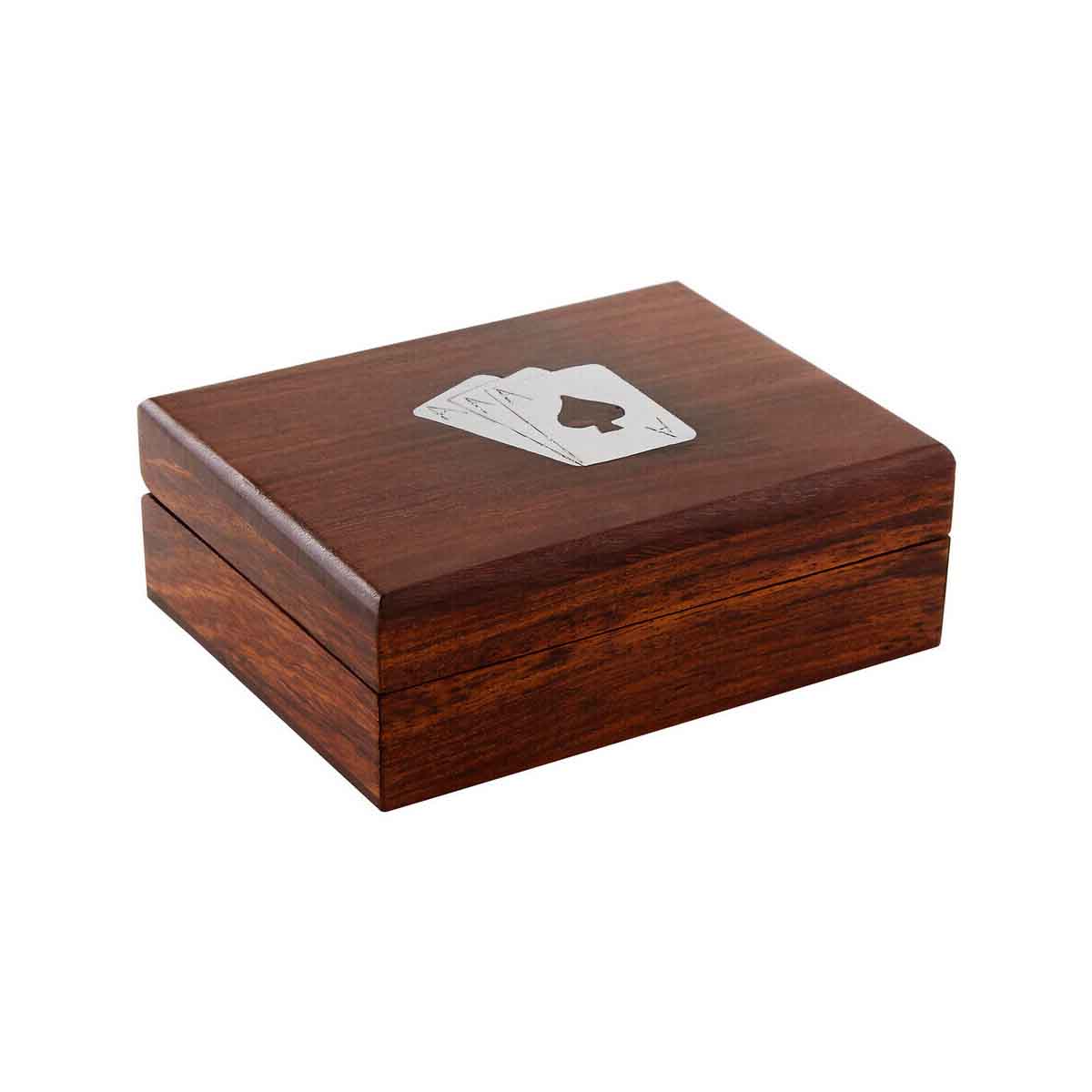 Churchill Games Sheesham Wood Playing Card Box