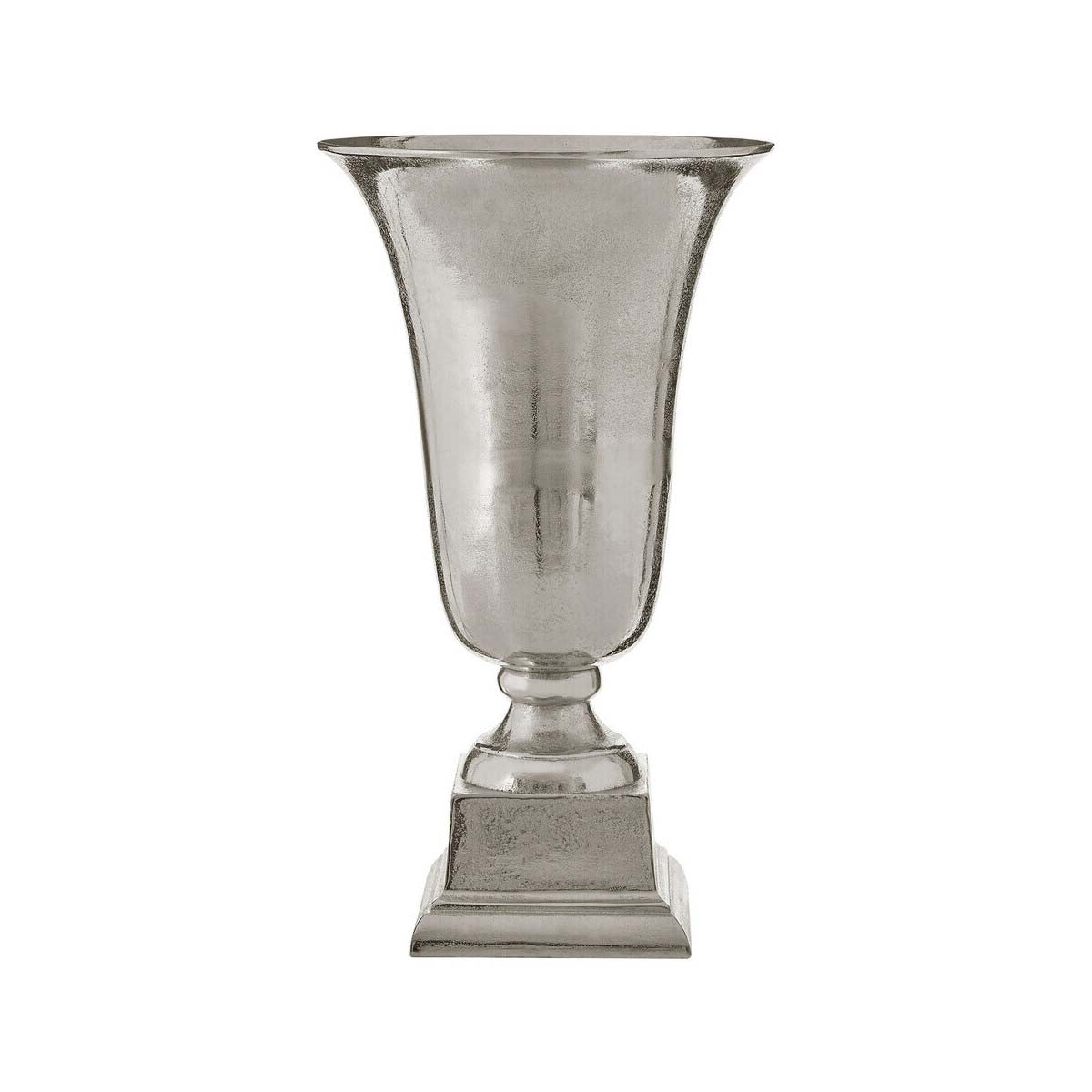 Kensington Townhouse Small Silver Finish Fluted Vase