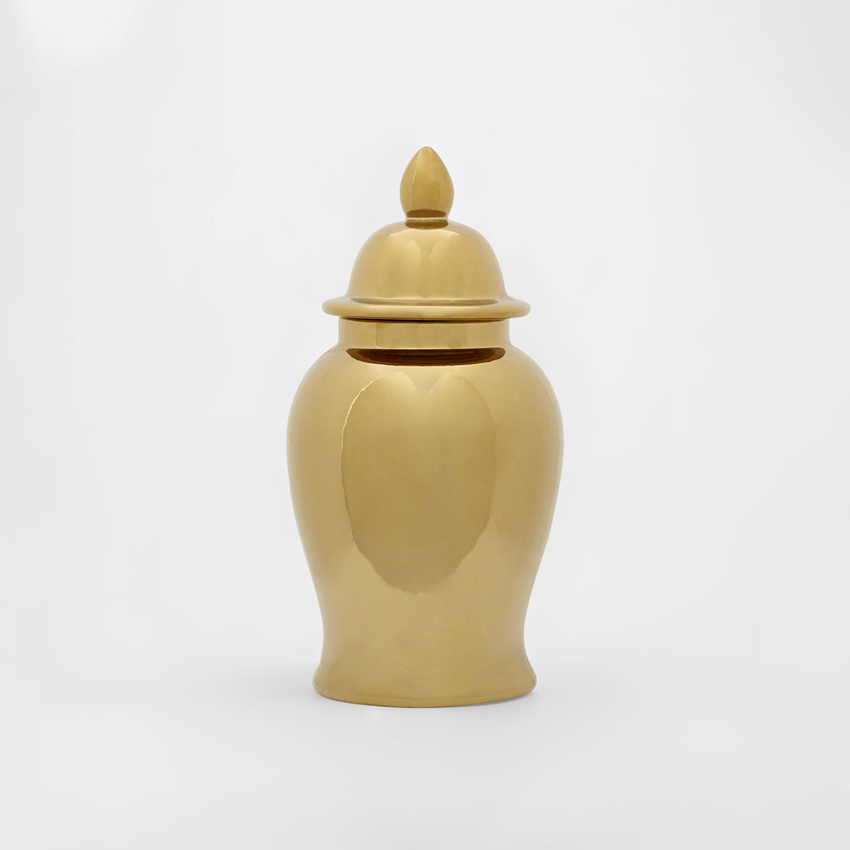 Kensington Townhouse Small Gold Ceramic Jar
