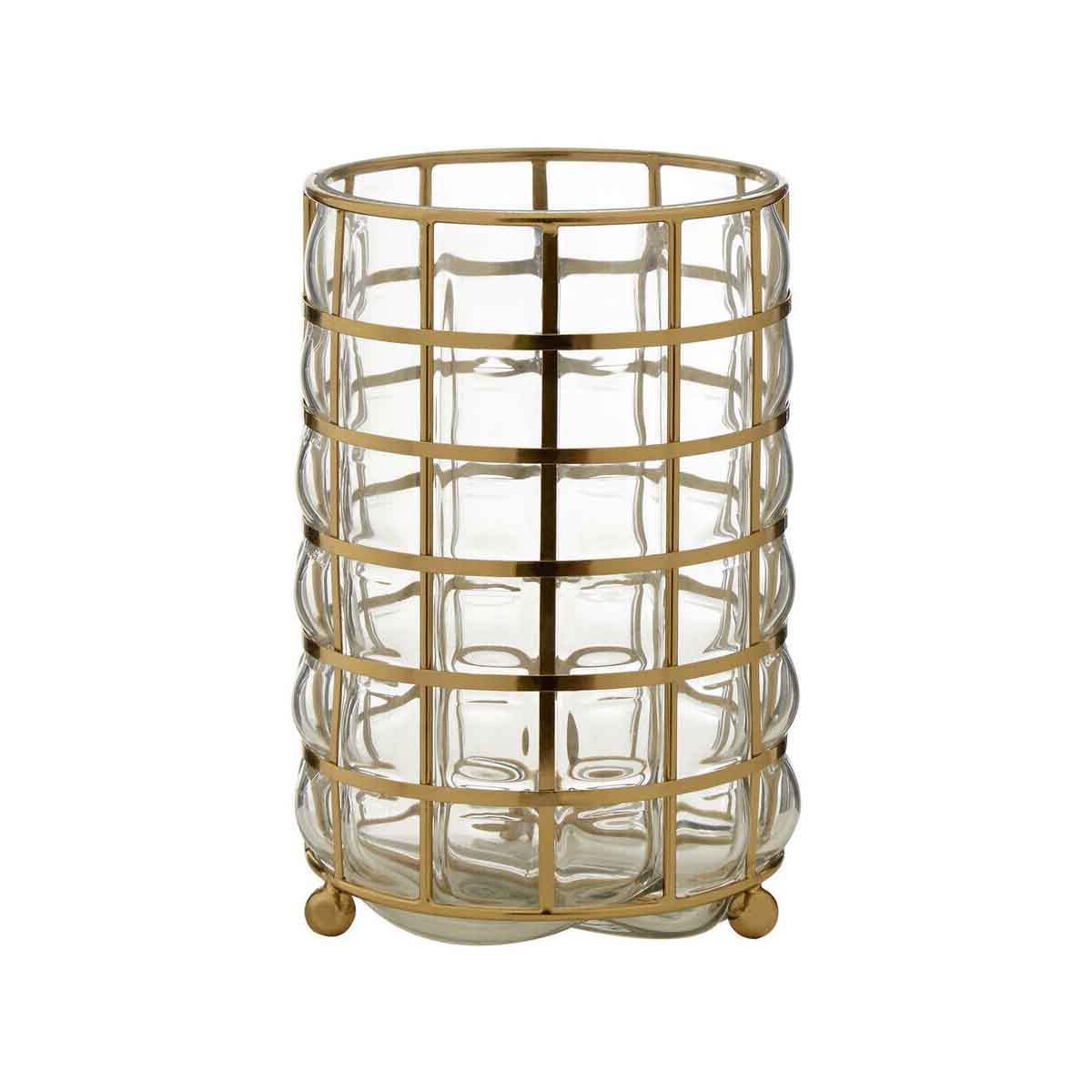 Martina Medium Blown Glass Hurricane Lamp