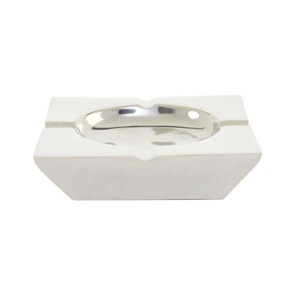 Churchill Nickel Finish Square Ashtray