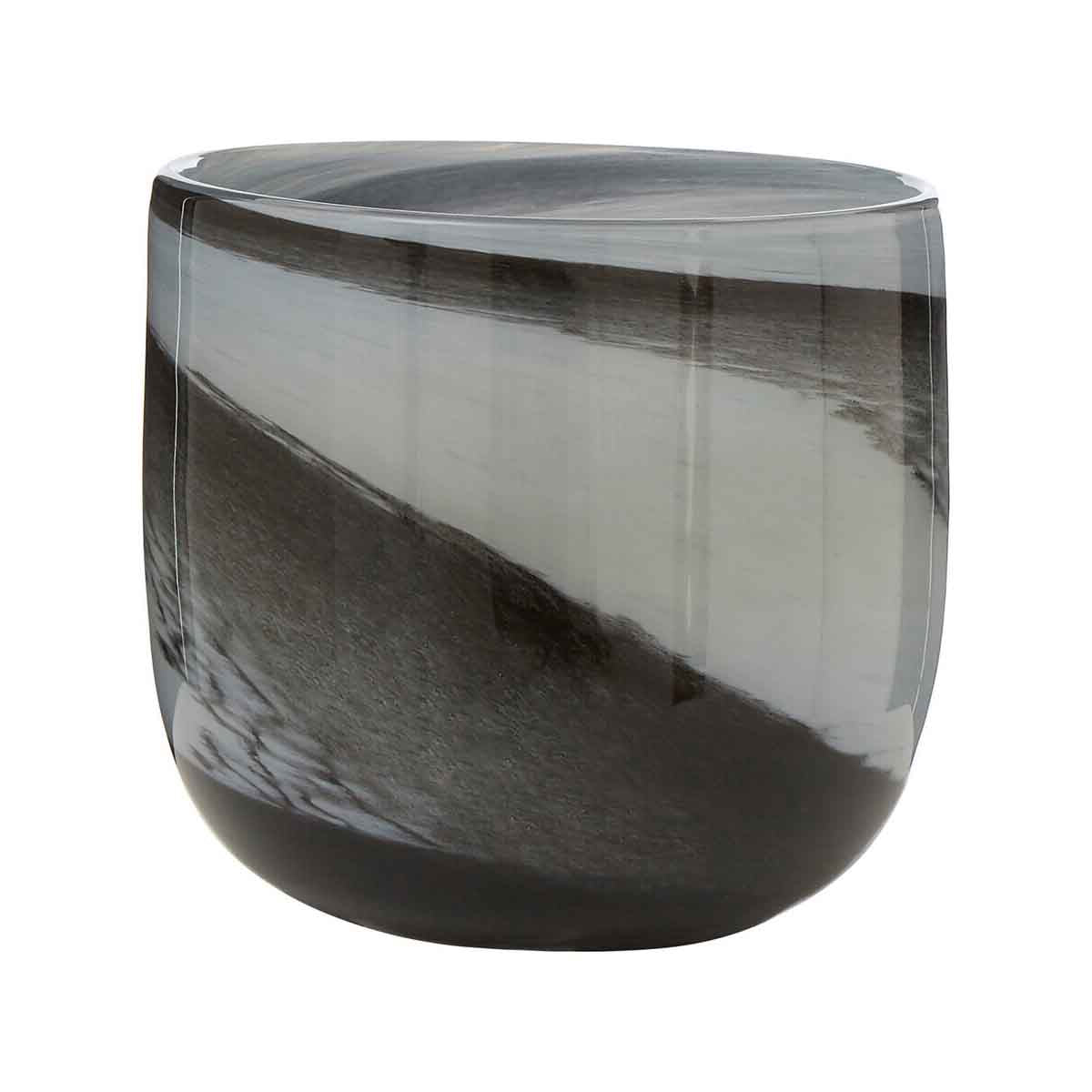 Carra Grey and Black Planter
