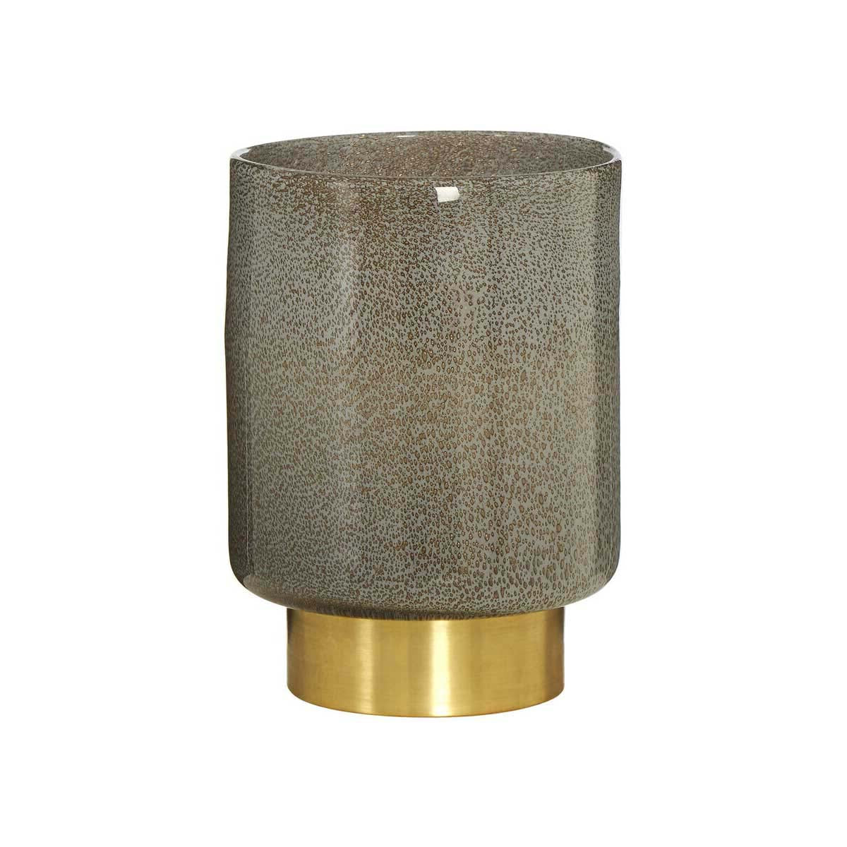 Cleo Small Grey and Gold Vase
